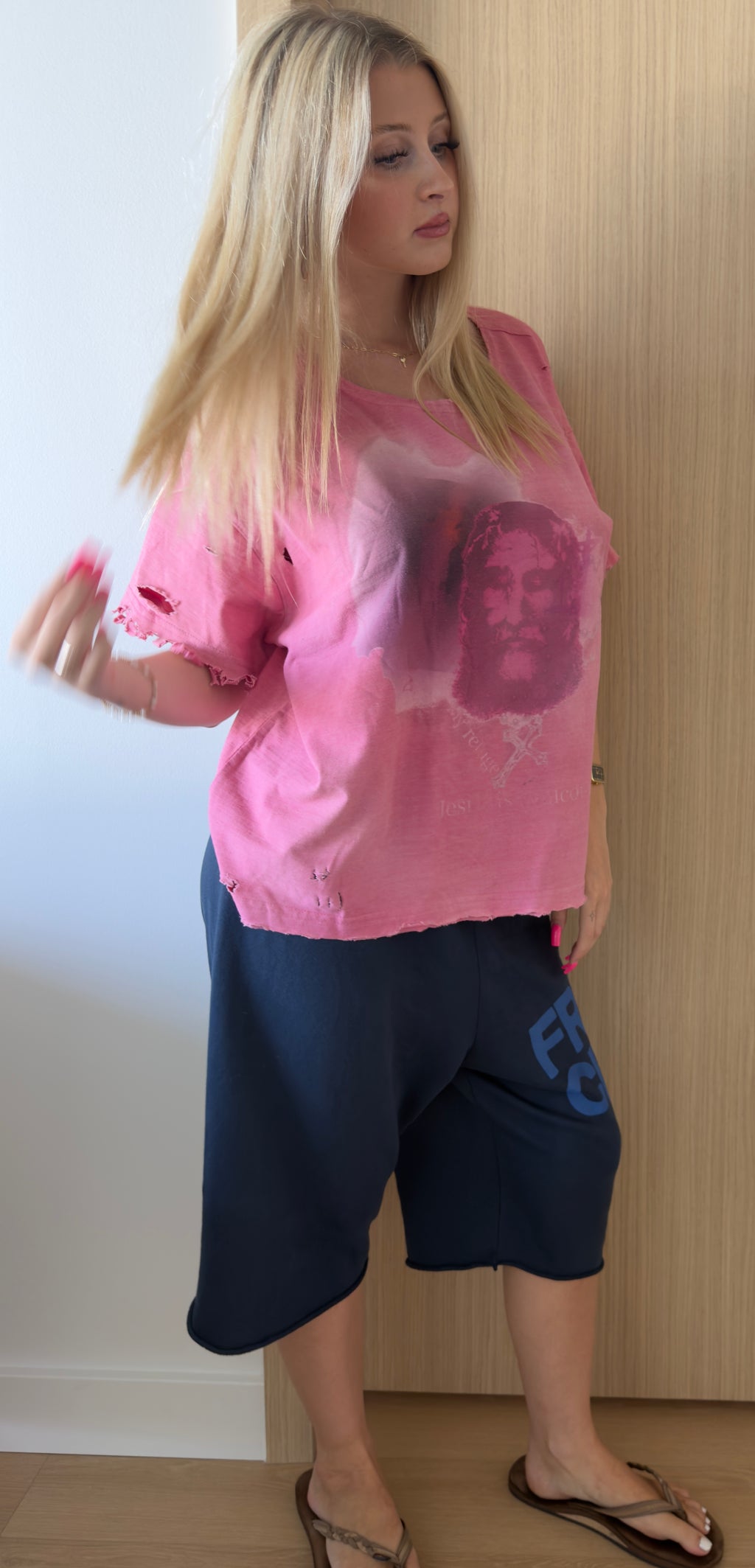 PINK "Jesus Saves" Tee