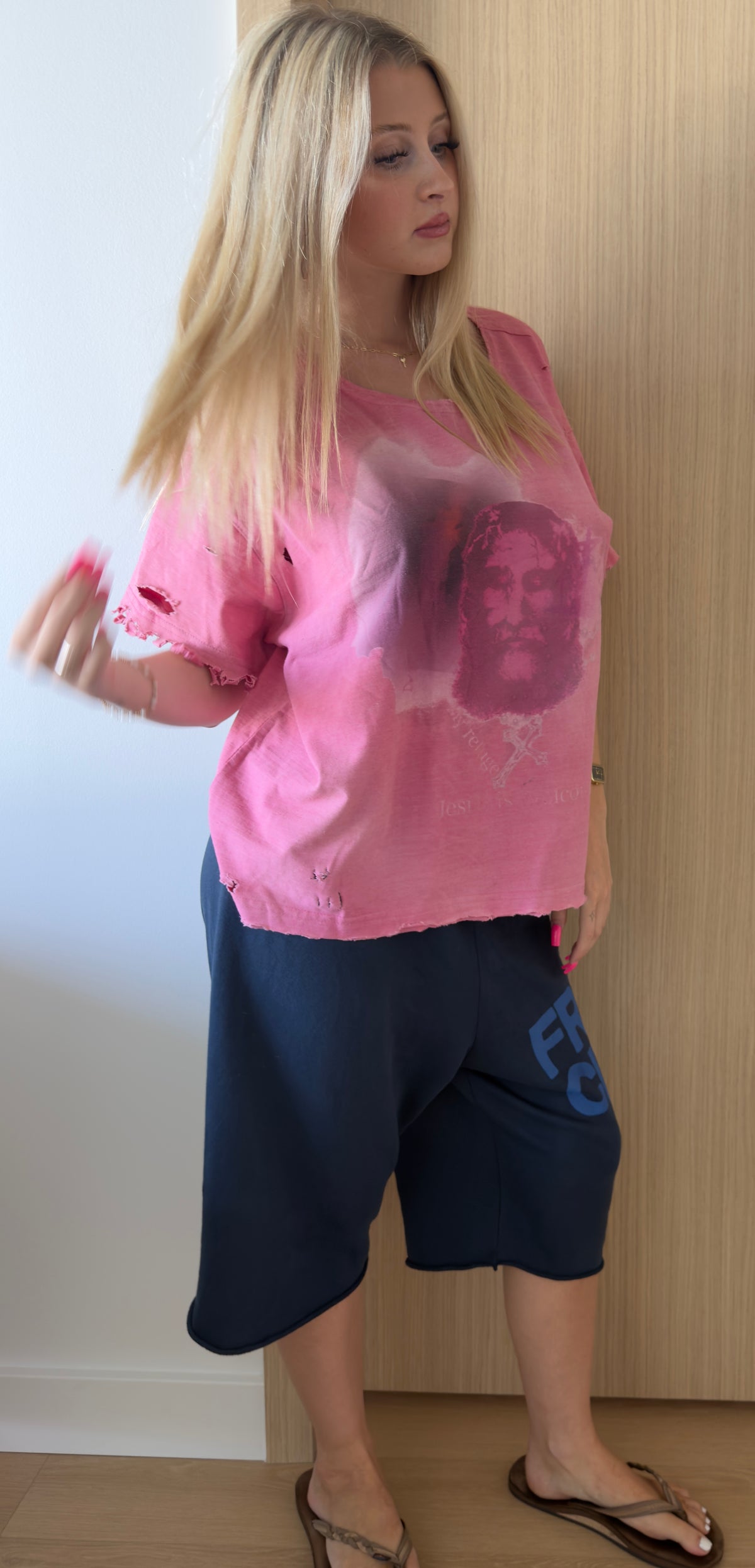 PINK "Jesus Saves" Tee