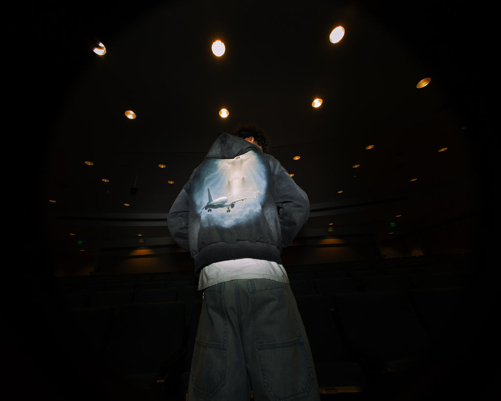 BLACK “FIRST CLASS” HOODIE