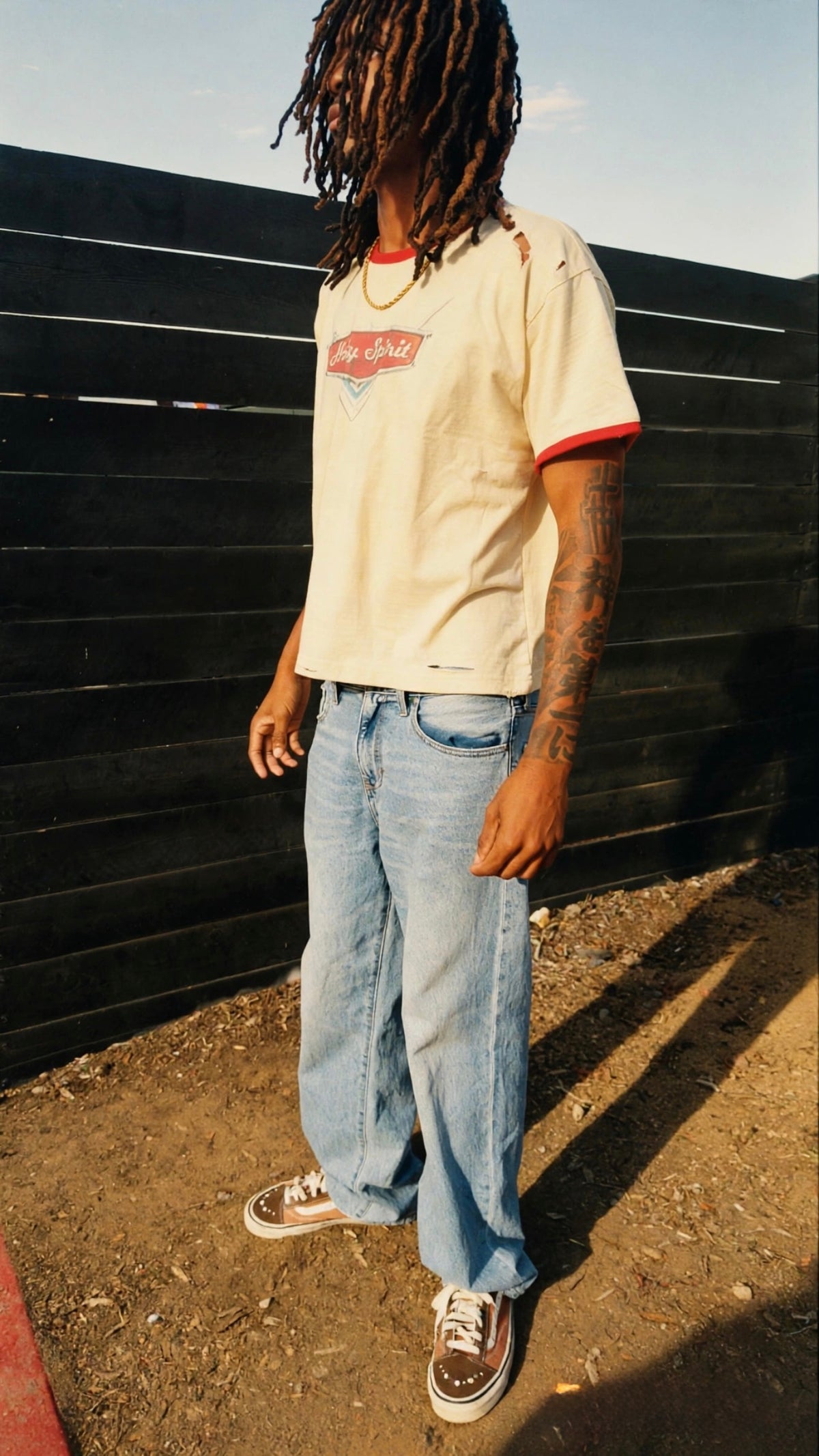 CREAM & RED "Holy Spirit" Tee