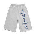 GREY SWAG SWEAT SHORTS