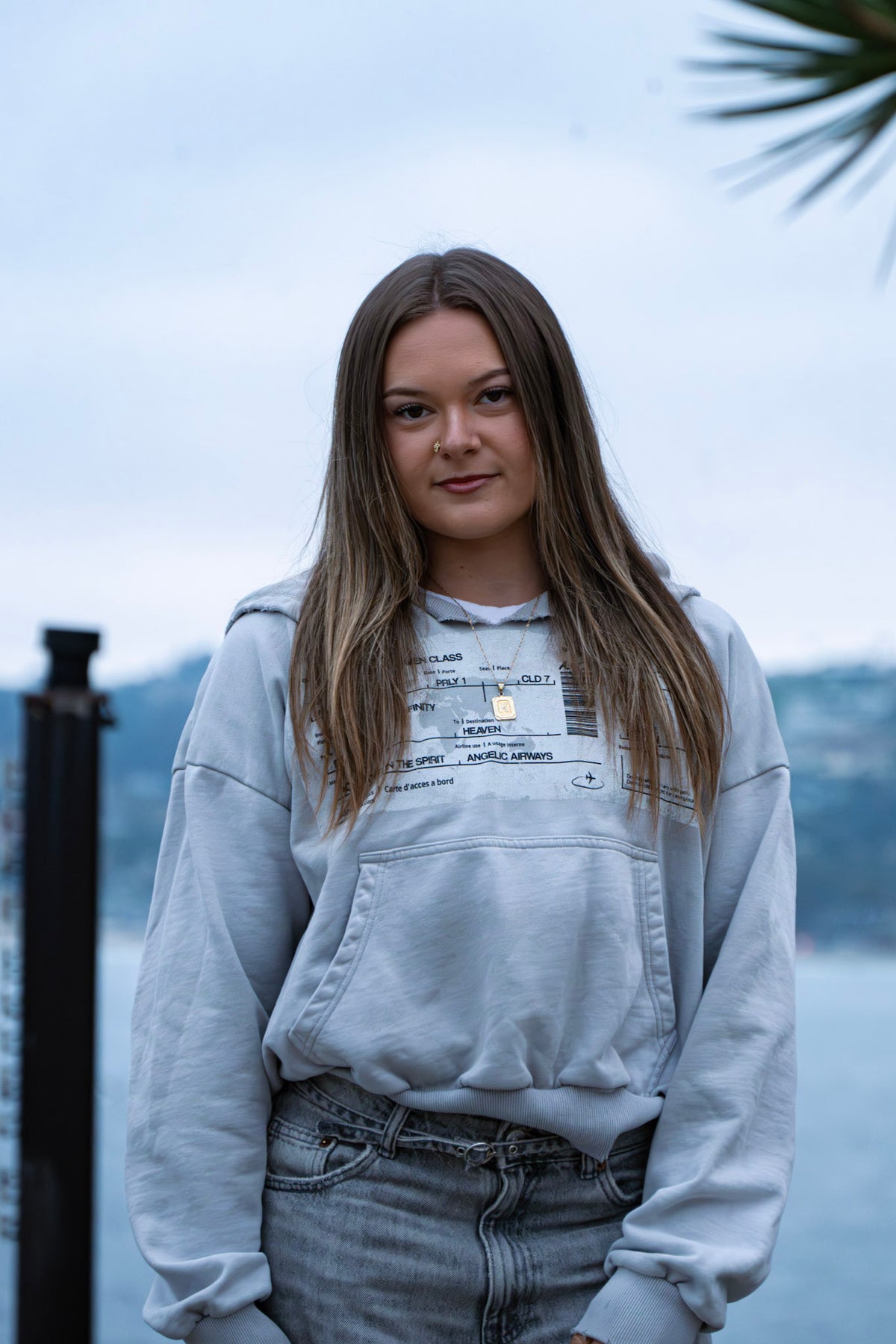 LIGHT GREY “ FIRST CLASS HOODIE “